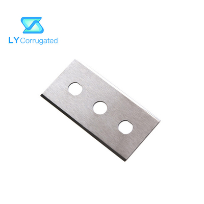 Lames de rasoir industrielles de carbure de tungstène trois lames de découpeuse de film de papier d'aluminium de couteaux de trous