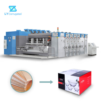 Imprimante Slotter Machine de Flexo de conducteur de rebord avant 3 PCs de la couleur 100/minute