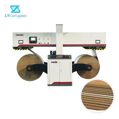 Chaîne de production de recouvrement de carton ondulé de 5 couches 250m/Min Speed