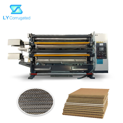Application à commande par effleurement de distribution de papier ondulée piquée de machine de colle