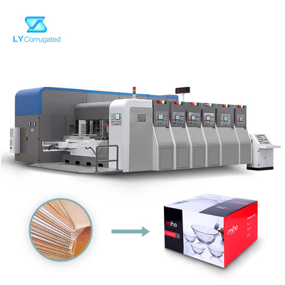 6 × 2100mm de la machine d'impression de Flexo de carton de couleur 900mm alimentant